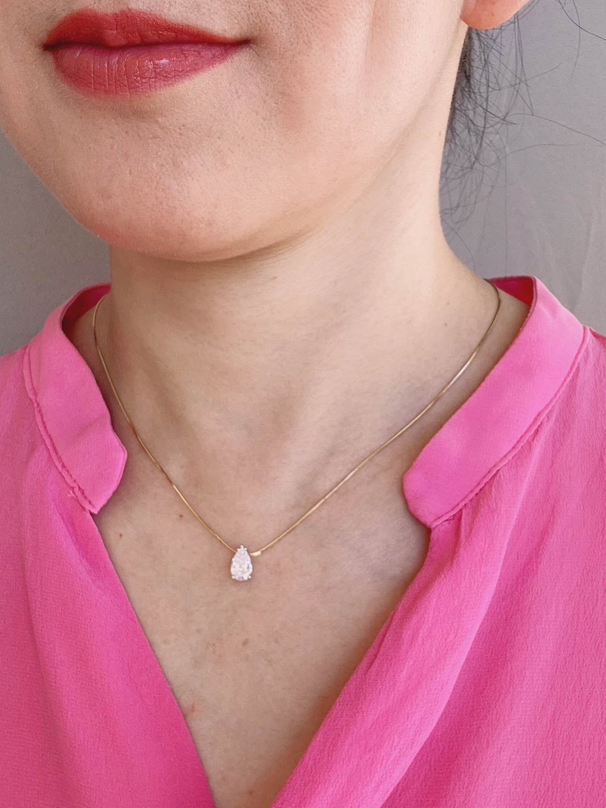 Thin Snake Chain Necklace 18K Gold 3g+ with Needle Threader for Pendant Charm Fully Adjustable Length Smooth and Shiny R4686 Aurora Designer