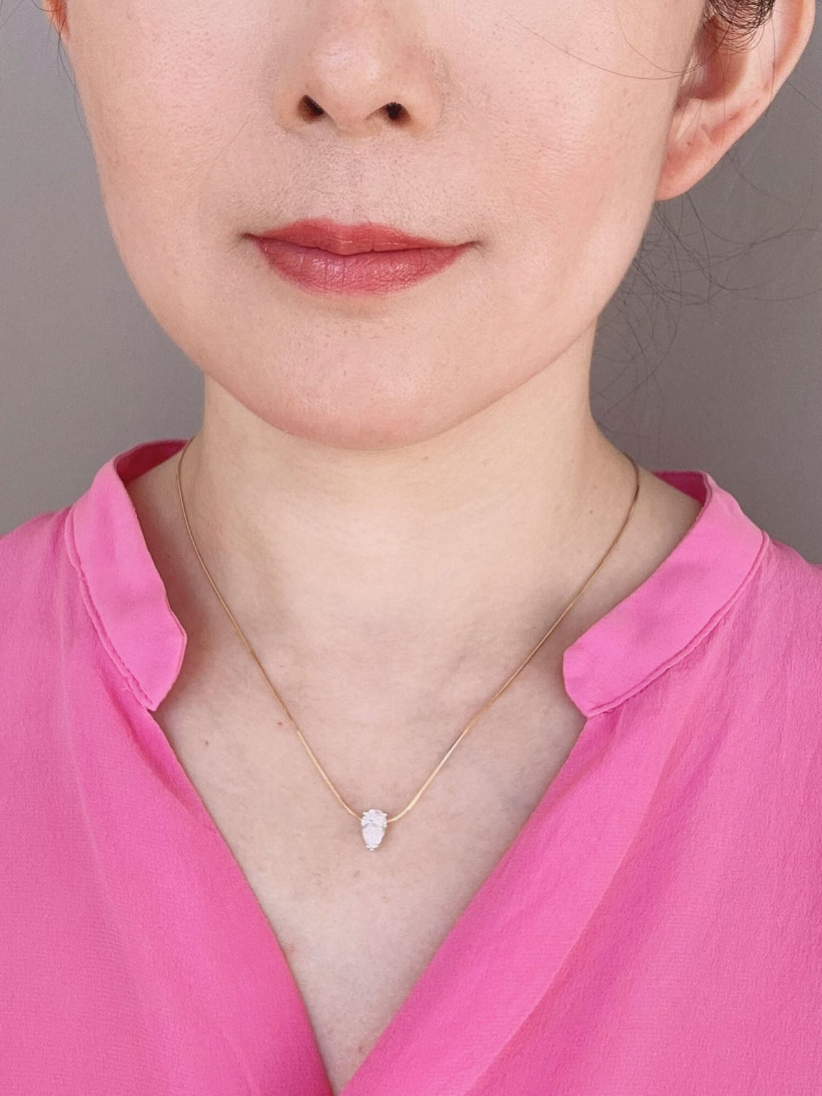 Thin Snake Chain Necklace 18K Gold 3g+ with Needle Threader for Pendant Charm Fully Adjustable Length Smooth and Shiny R4686 Aurora Designer