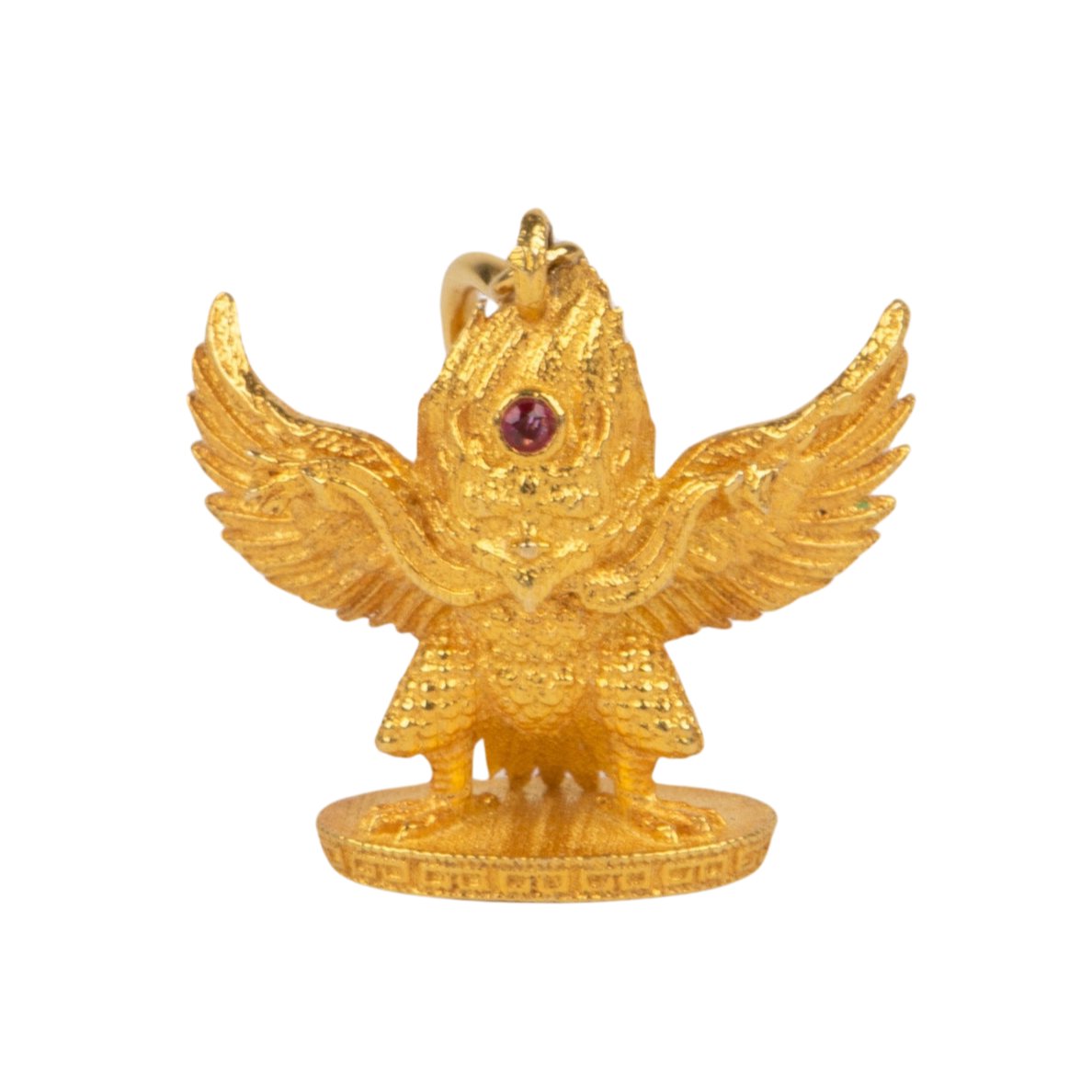 18K Gold Suparna Garuda Pendant Majestic Eagle Mythology Divine Bird in Hinduism Buddhism R4687 Aurora Designer