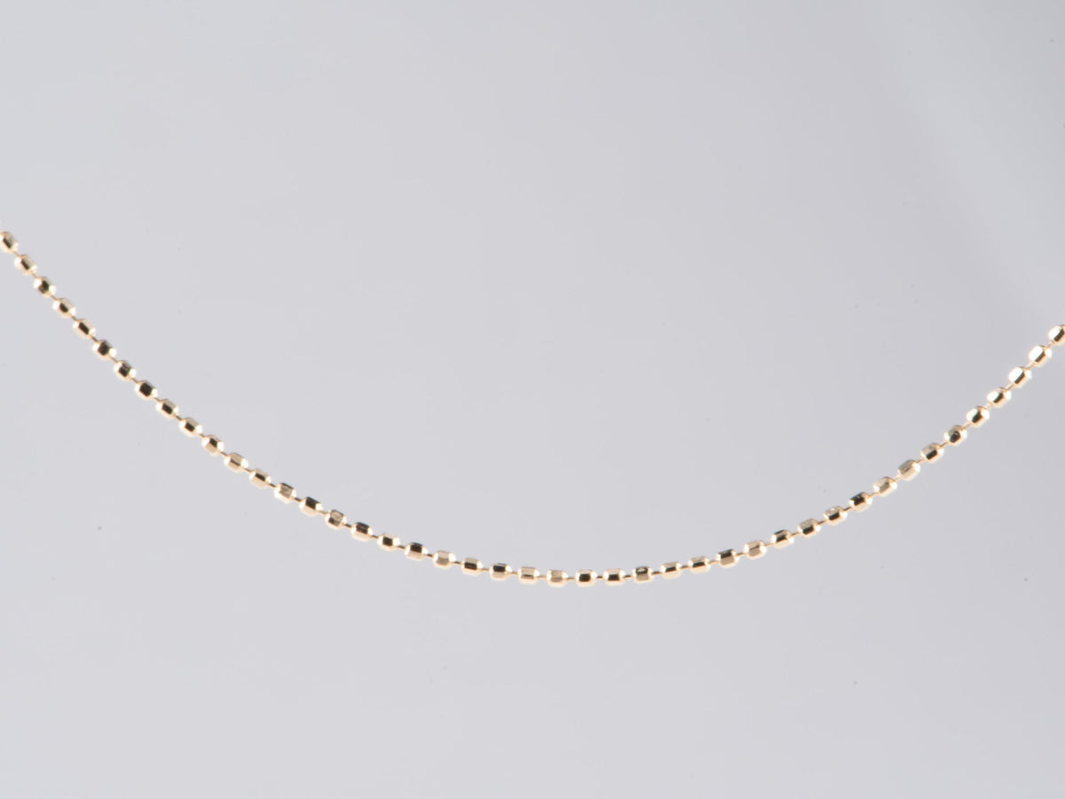 Solid 18K Gold Dainty Necklace Chain Adjustable Length with Needle Threader for Charms Pendants R4698 Aurora Designer