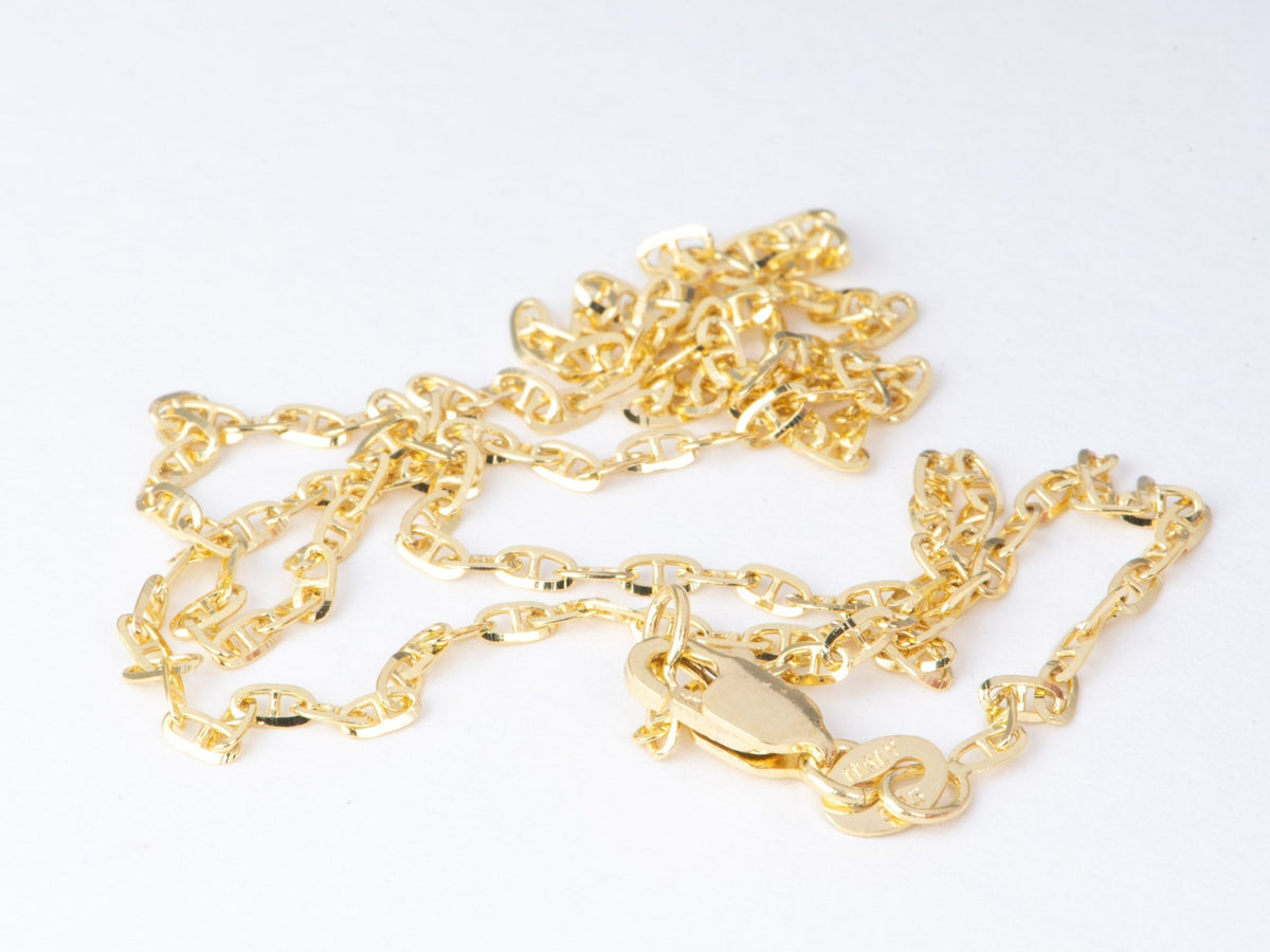 Solid 14K Gold Satellite Bead Cable Chain Necklace 16" 18" R4728 Aurora Designer