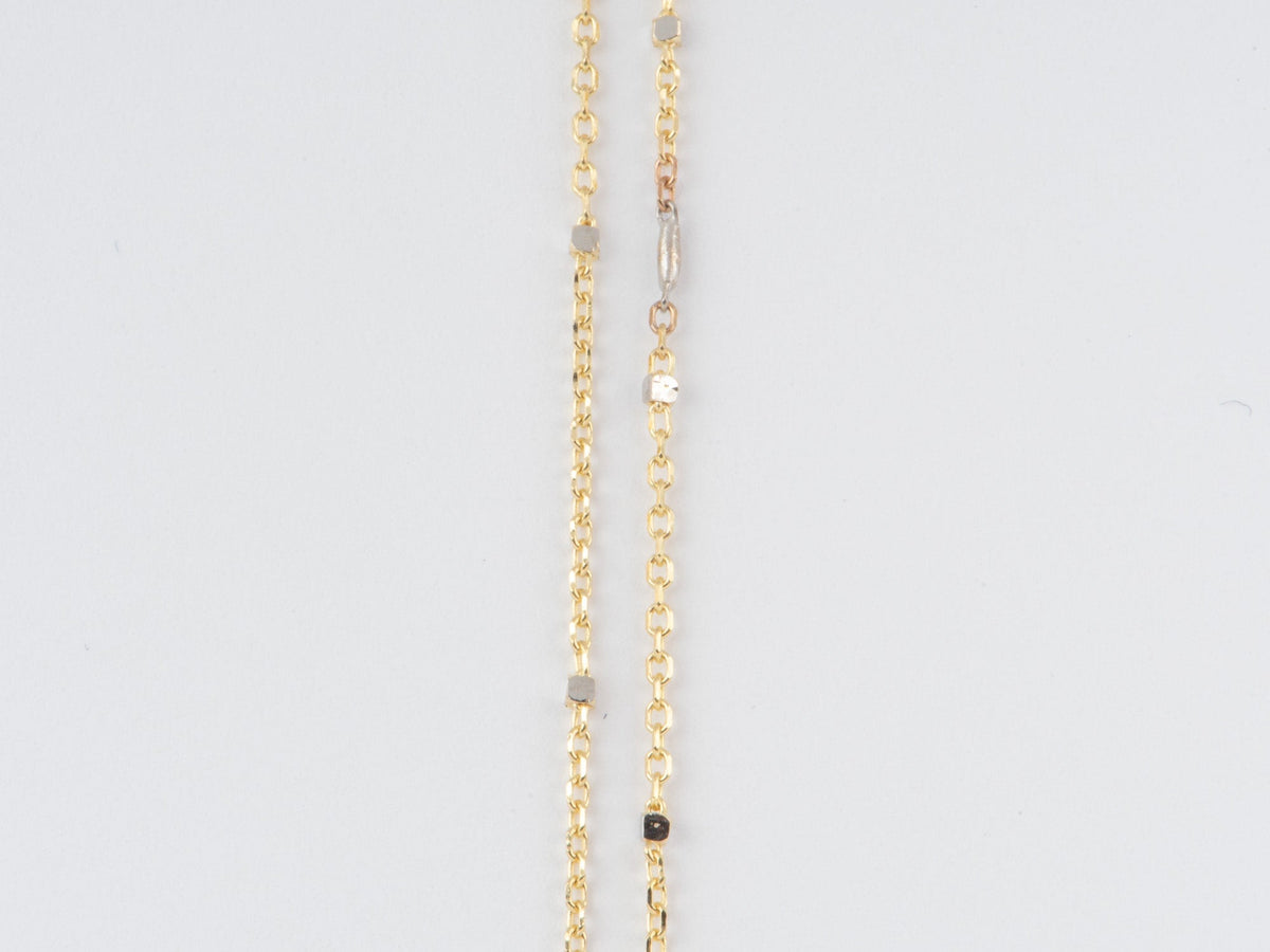 Solid 14K Gold Satellite Bead Cable Chain Necklace 16" 18" R4728 Aurora Designer