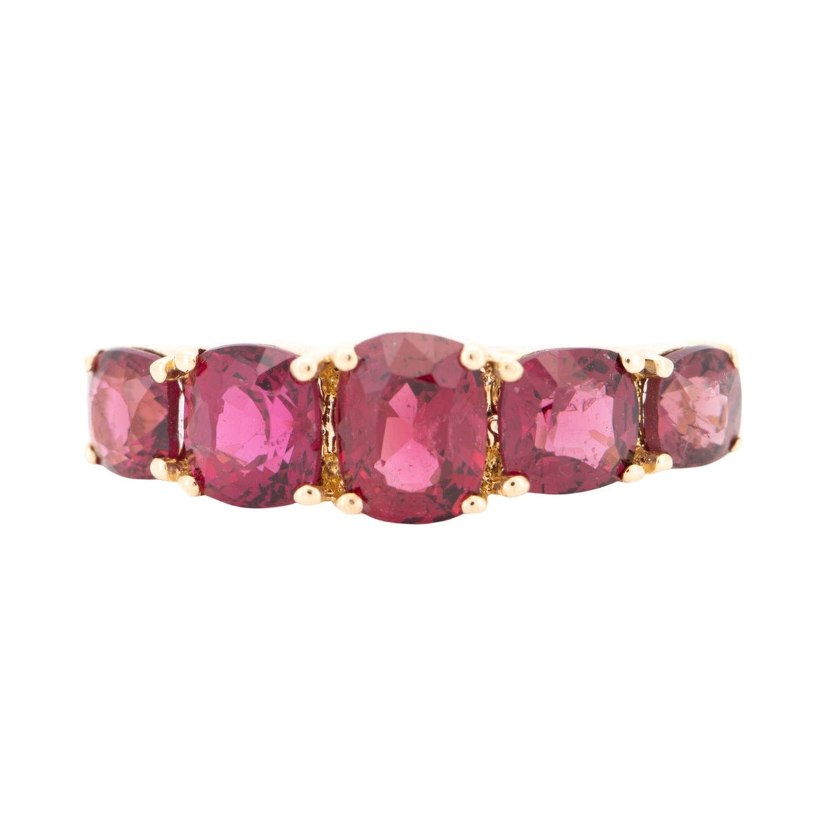 Pigeon Blood Red Spinel Stacking Band 14K Gold R5085-8 Aurora Designer