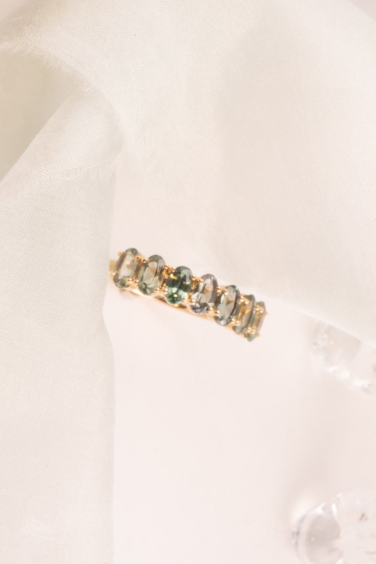Ombre Color Montana Sapphire Wedding Band 14K Gold R5097-C Aurora Designer