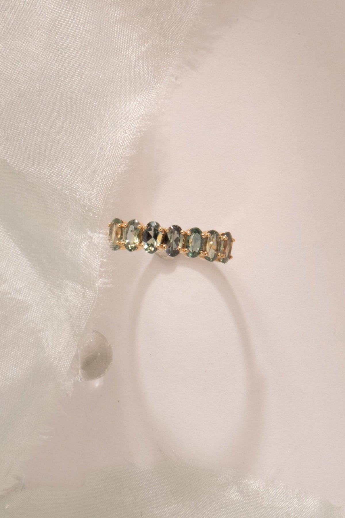 Ombre Color Montana Sapphire Wedding Band 14K Gold R5097-C Aurora Designer