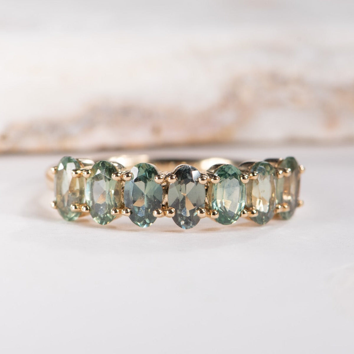 Ombre Color Montana Sapphire Wedding Band 14K Gold R5097-C Aurora Designer