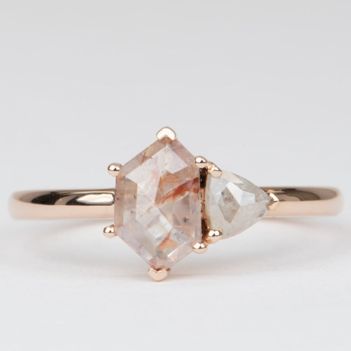 1.28ctw "Koi Fish" Diamond You and Me Ring 14K Rose Gold R6563 Aurora Designer