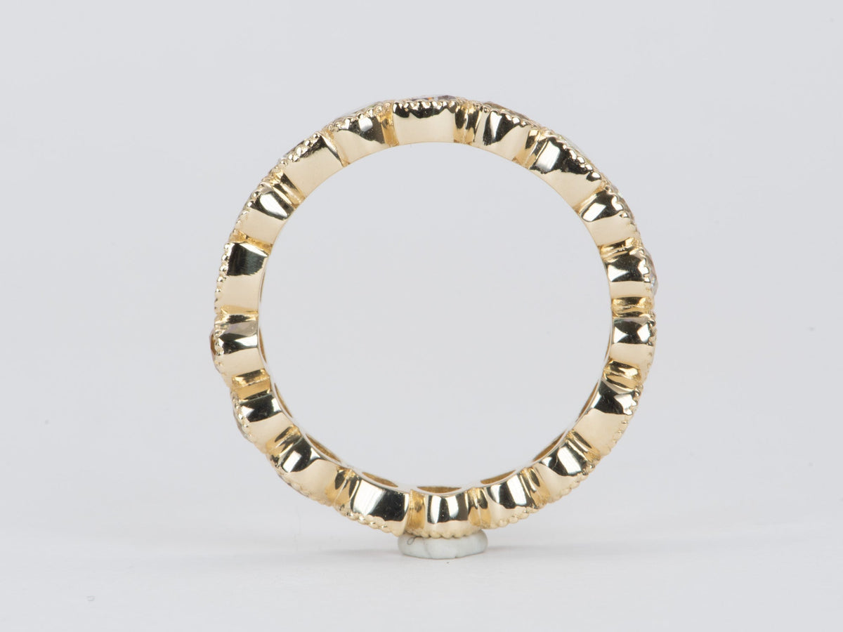 1.76ct Natural Fancy Color Diamond Full Eternity Band 14K Gold R6572 Aurora Designer