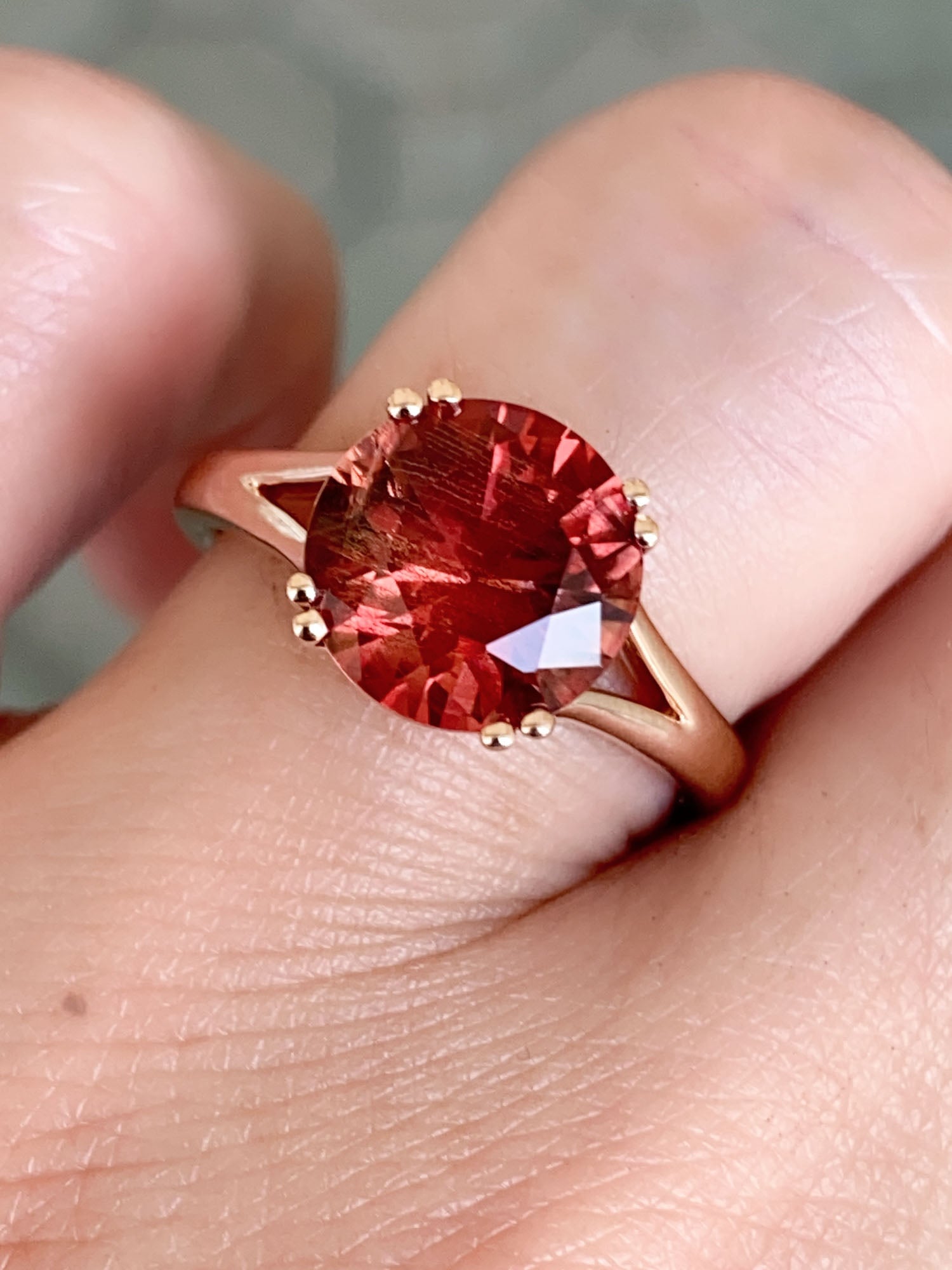 Sunstone Ring, Oregon Sunstone Engagement Ring, Milgrain Ring, Rose Gold  Engagement Ring, Boho Engagement Ring - Etsy Israel