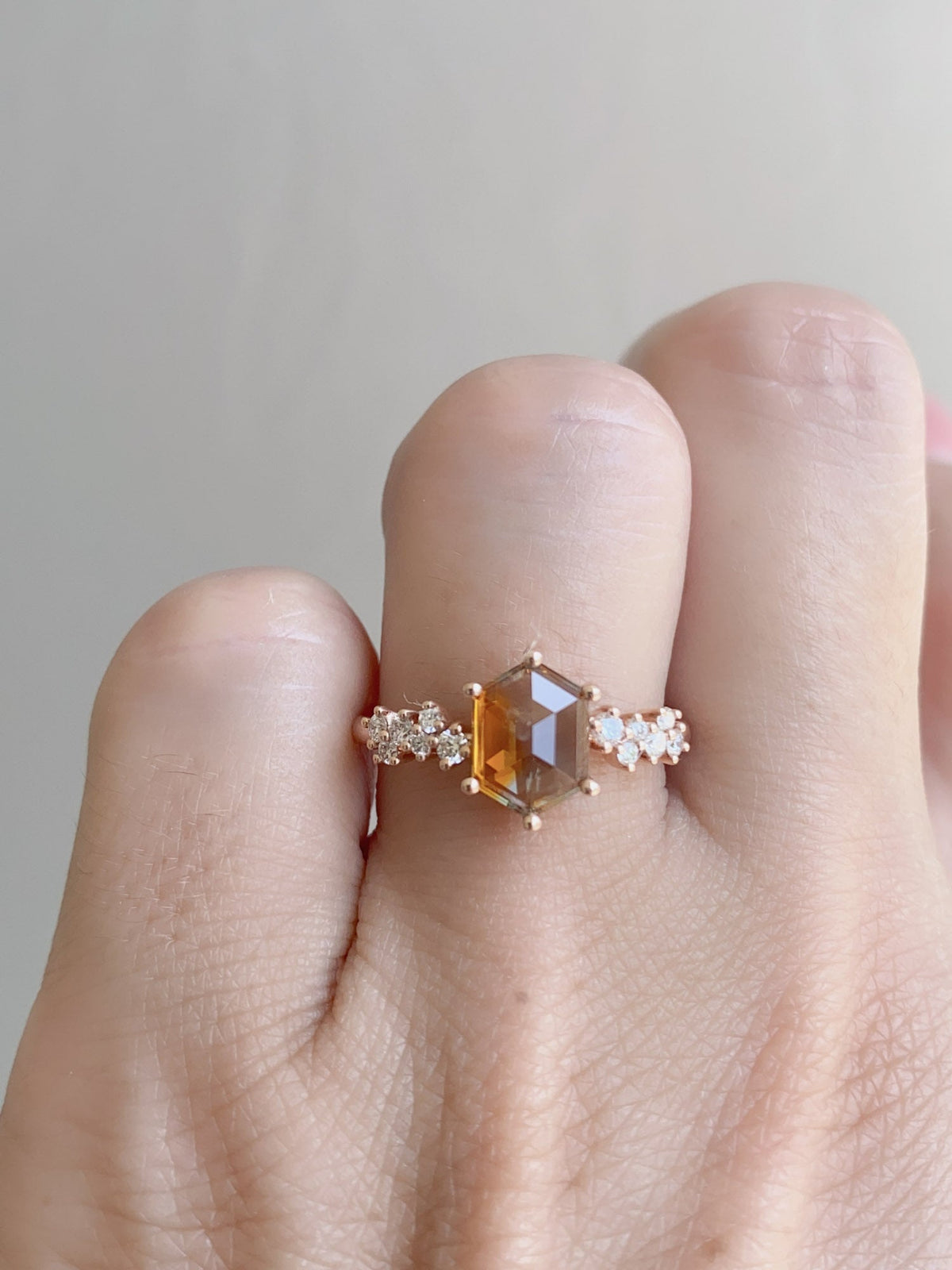 1.65ct "Fish Bowl" Montana Sapphire Engagement Ring 14K Rose Gold R6612 Aurora Designer