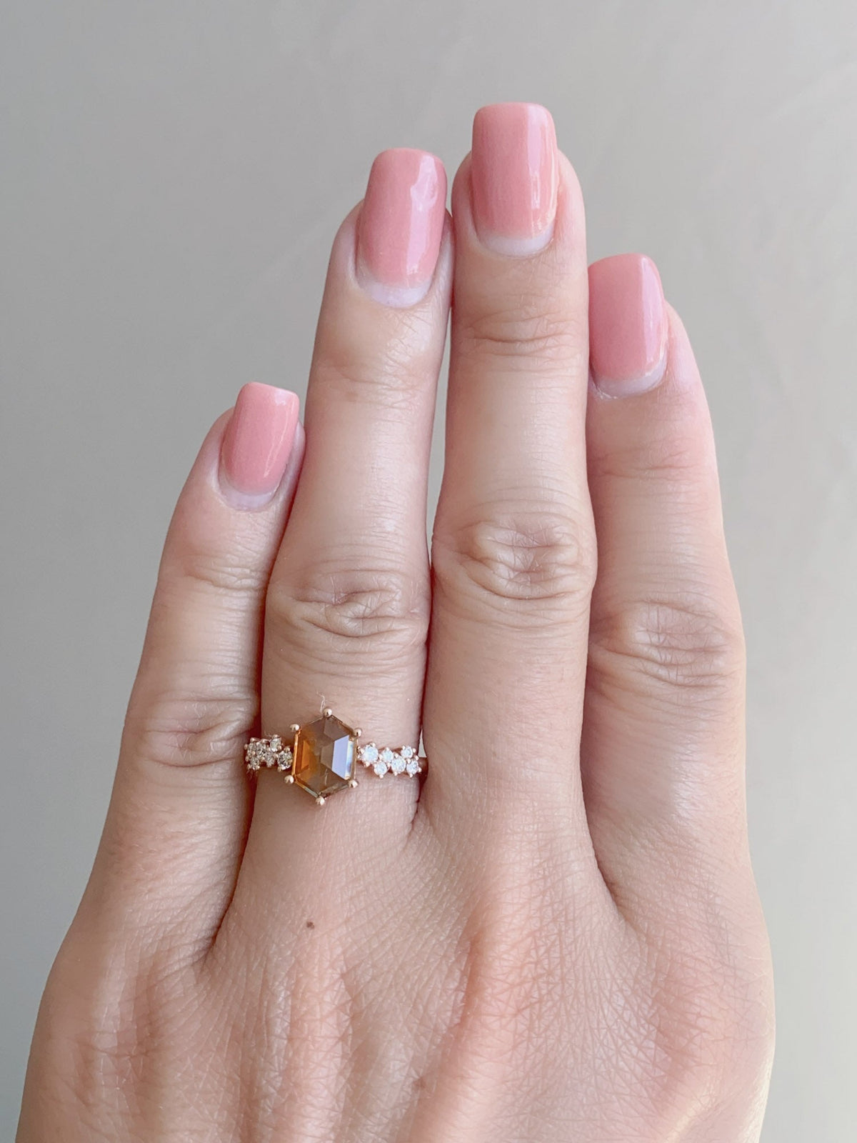 1.65ct "Fish Bowl" Montana Sapphire Engagement Ring 14K Rose Gold R6612 Aurora Designer