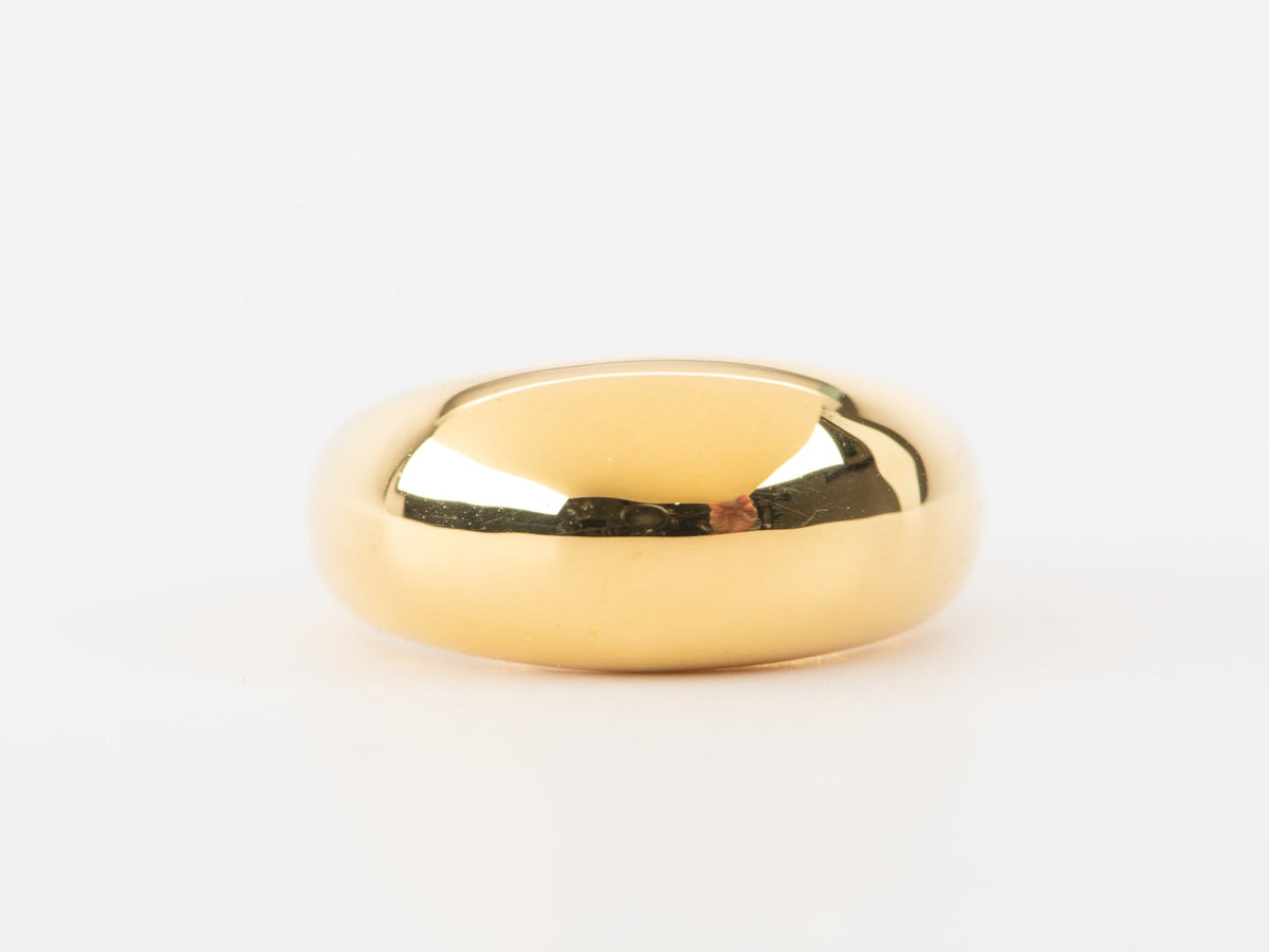 Light Weight 18K Gold High Dome Ring R6672 Aurora Designer