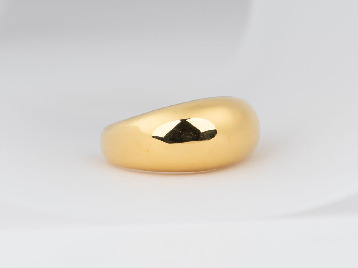 Light Weight 18K Gold High Dome Ring R6672 Aurora Designer