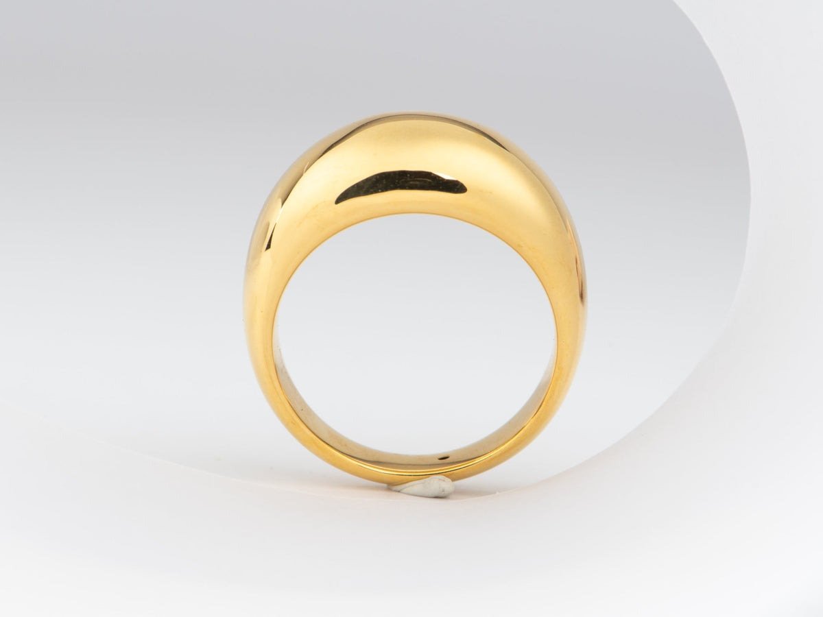 Light Weight 18K Gold High Dome Ring R6672 Aurora Designer