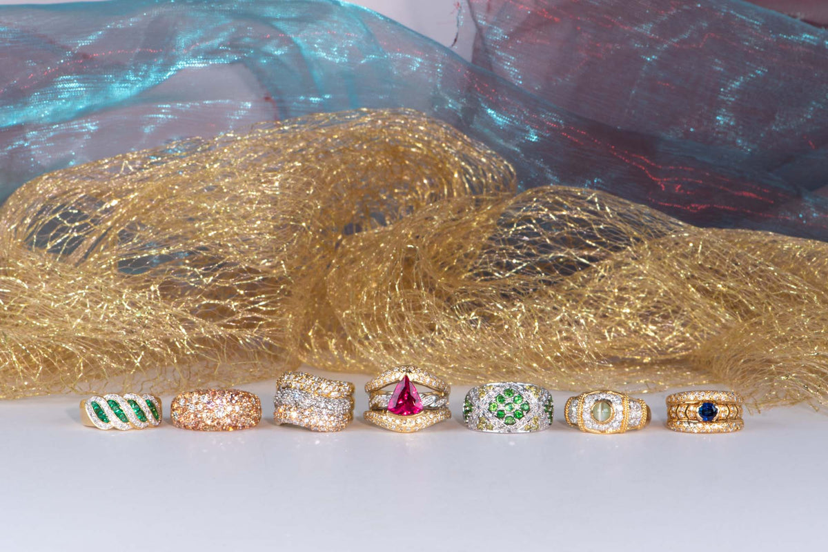 Unique Chrysoberyl Cat&#39;s Eye with Diamond Pave Ring 18K Gold &amp; Platinum 6g+R6712 Aurora Designer