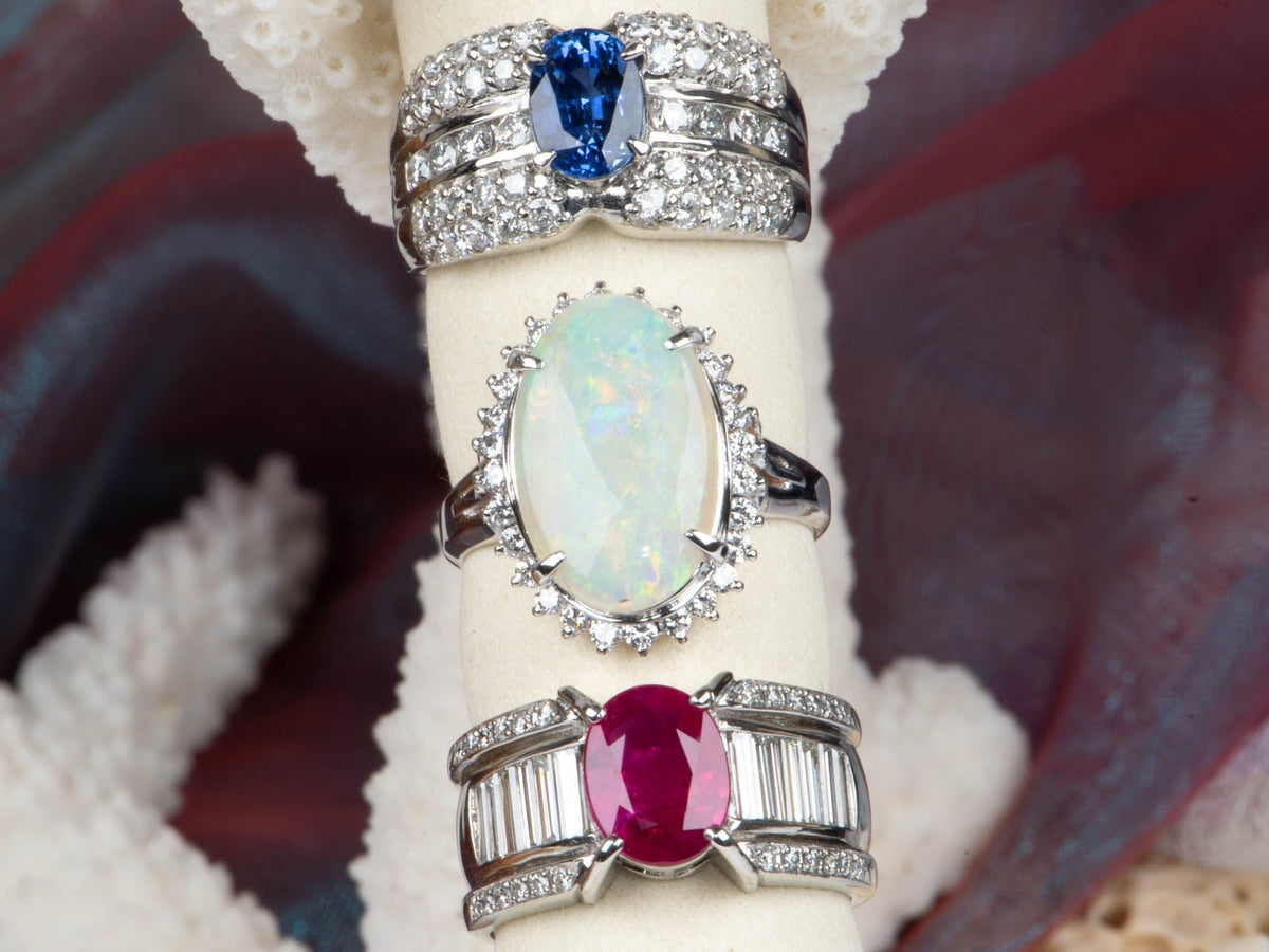 Heavy Platinum Ring 1.77ct Ruby on Stunning Baguette Diamond Band 12.6g R6786 Aurora Designer