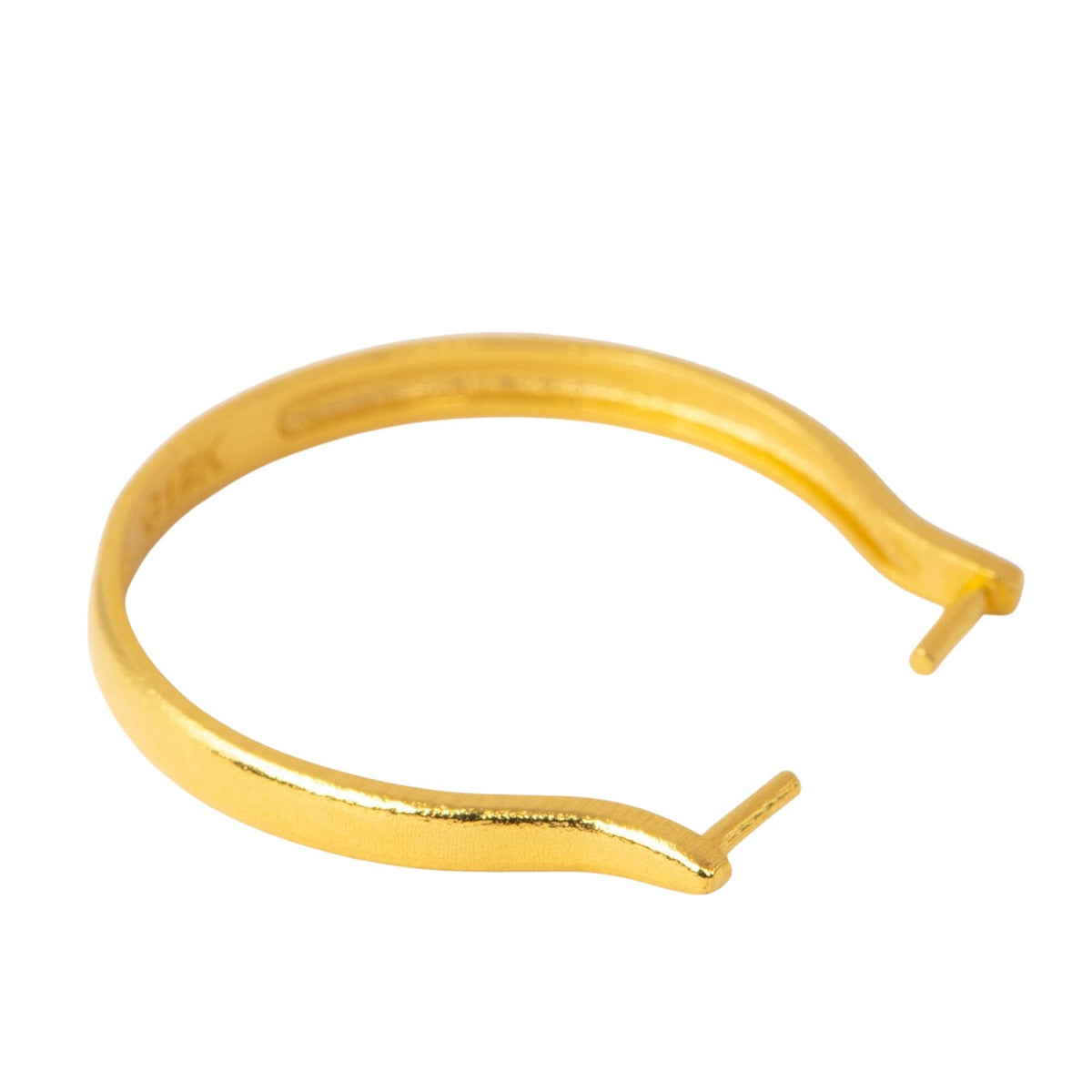 18K Gold Open End Ring to Wear with Sliders Beads Pendant Charm Utility Finding R6810 Aurora Designer