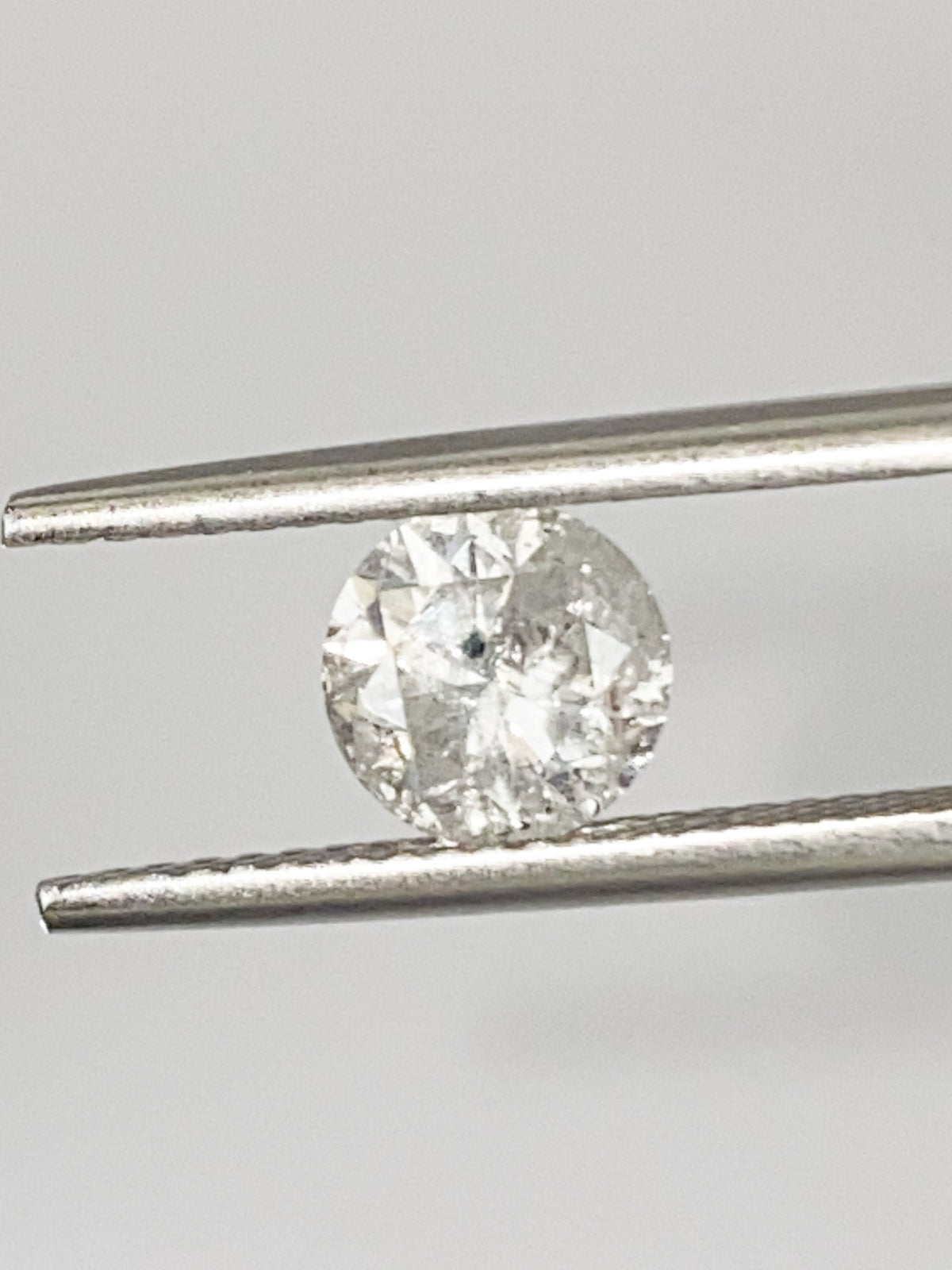 1.28ct Round Shape Salt and Pepper Diamond, 6.5*4.4mm RBC94 Aurora Designer