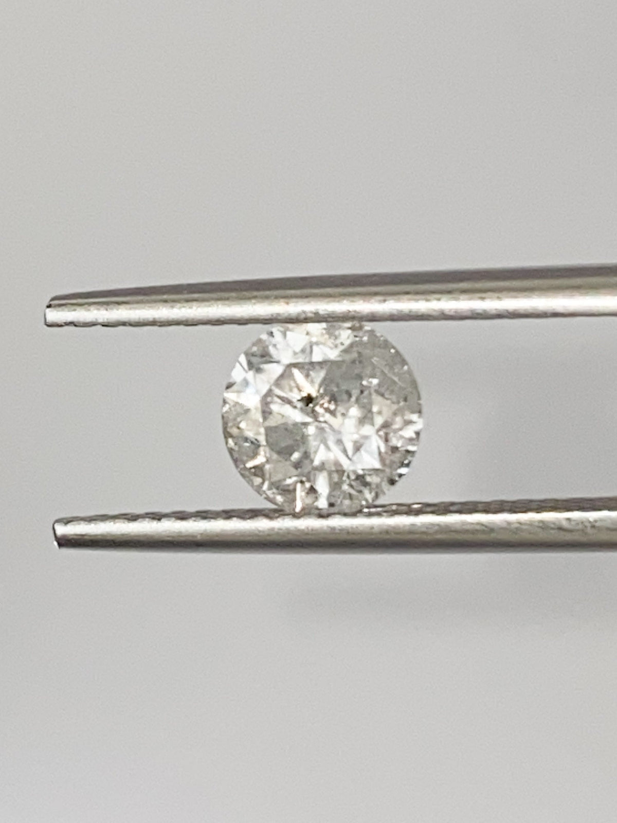 1.28ct Round Shape Salt and Pepper Diamond, 6.5*4.4mm RBC94 Aurora Designer