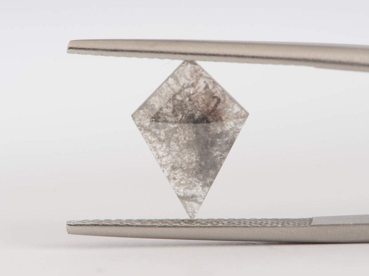 1.5ct Kite Shape Salt and Pepper Diamond, 13.1*9.2*1.8mm, SPG242 Aurora Designer