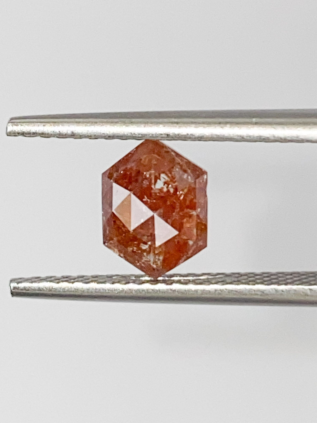 1.27ct Hexagon Shape Salt and Pepper Diamond, 8.2*6.0*3.0mm SPH63 Aurora Designer