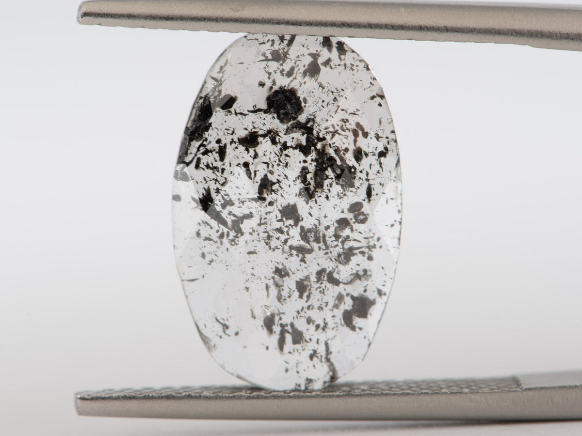 2.69ct Salt and Pepper Rosecut Diamond, 15.4*9.9*1.8mm SPS70 Aurora Designer