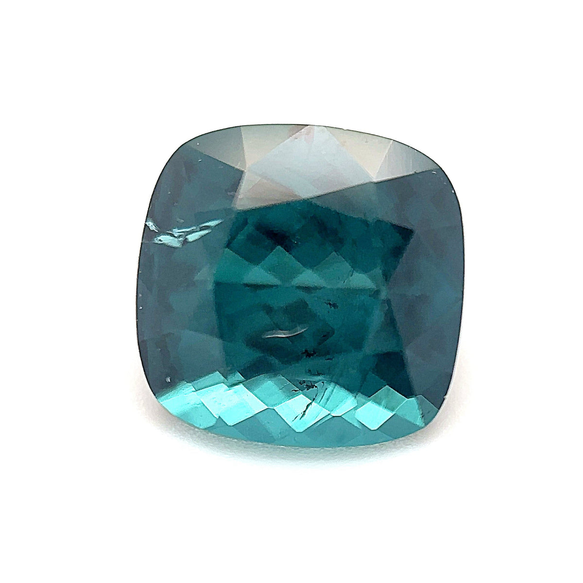 1.94ct Rectangle Shape Indicolite Tourmaline 7.0*6.9*5.1mm TL18 Aurora Designer