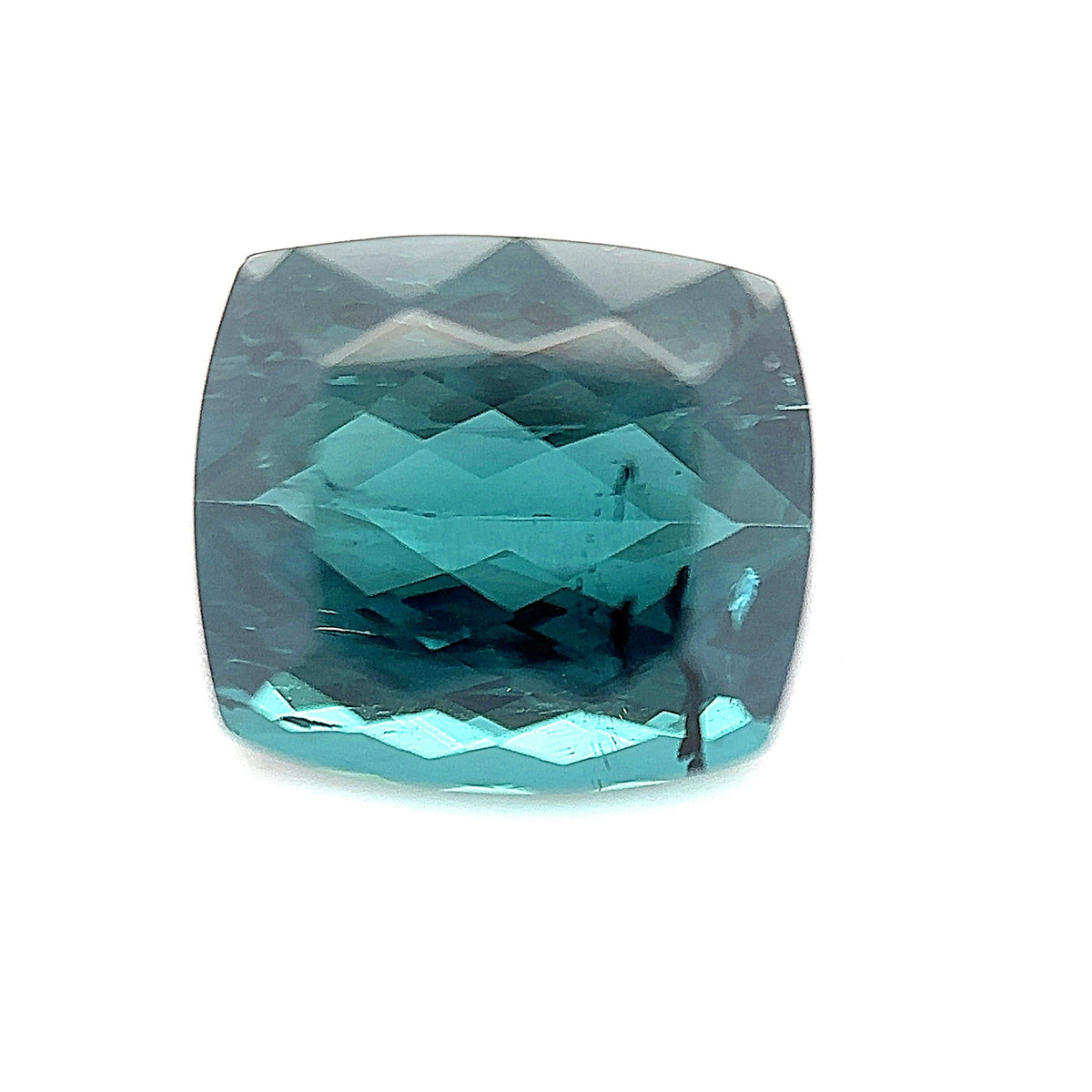 3.9ct Rectangle Shape Indicolite Tourmaline 9.3*8.2*5.9mm TL19 Aurora Designer