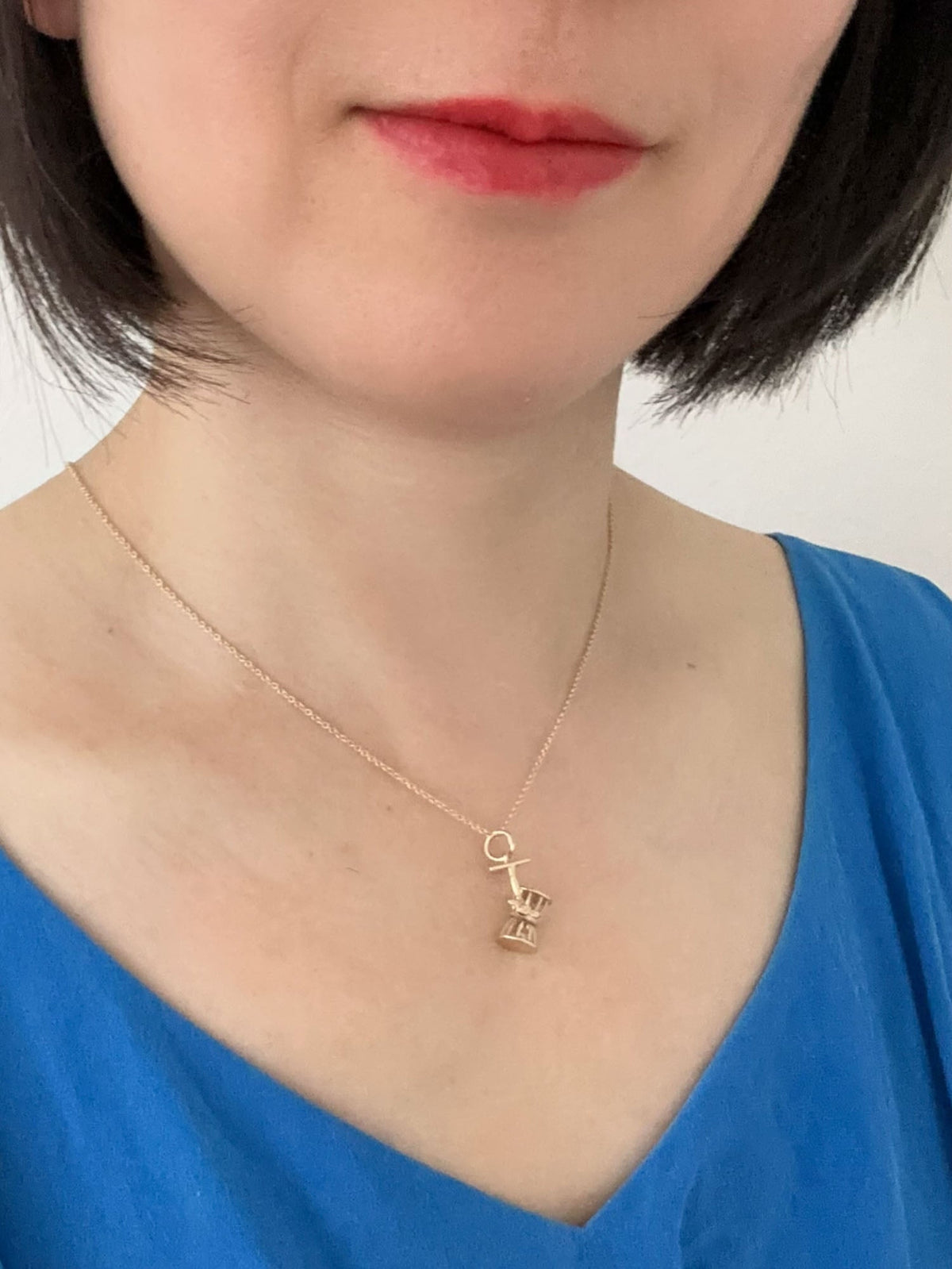 14K Gold Vintage Articulated Chuck-a-Luck Charm with Three Movable Dice Cute Pendant V1061 Aurora Designer
