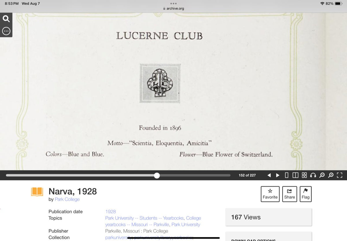 14K Gold Antique Shamrock Enamel Signet Ring Initials LL Lowell-Lucerne at Park College V1079 Aurora Designer