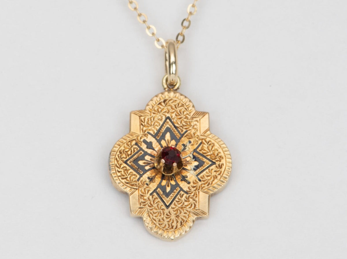 Vintage Victorian Jewelry Conversion to Pendant Charm 14K Gold V1097 Aurora Designer