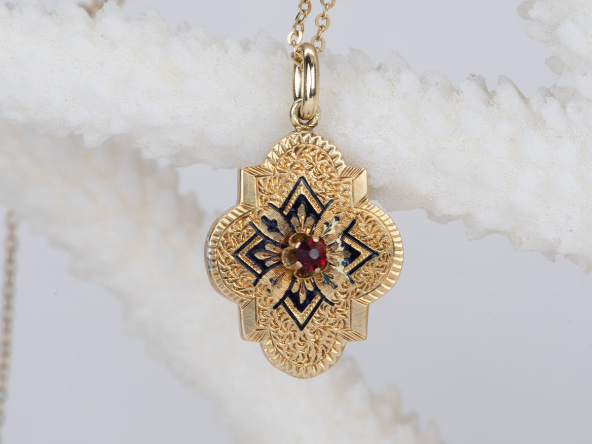 Vintage Victorian Jewelry Conversion to Pendant Charm 14K Gold V1097 Aurora Designer