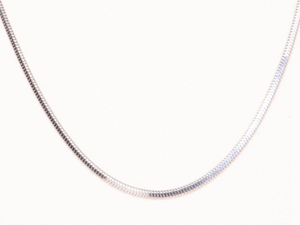 Heavy Platinum Snake Chain Necklace 19.5" Slinky Shiny 12g+ V1169 Aurora Designer