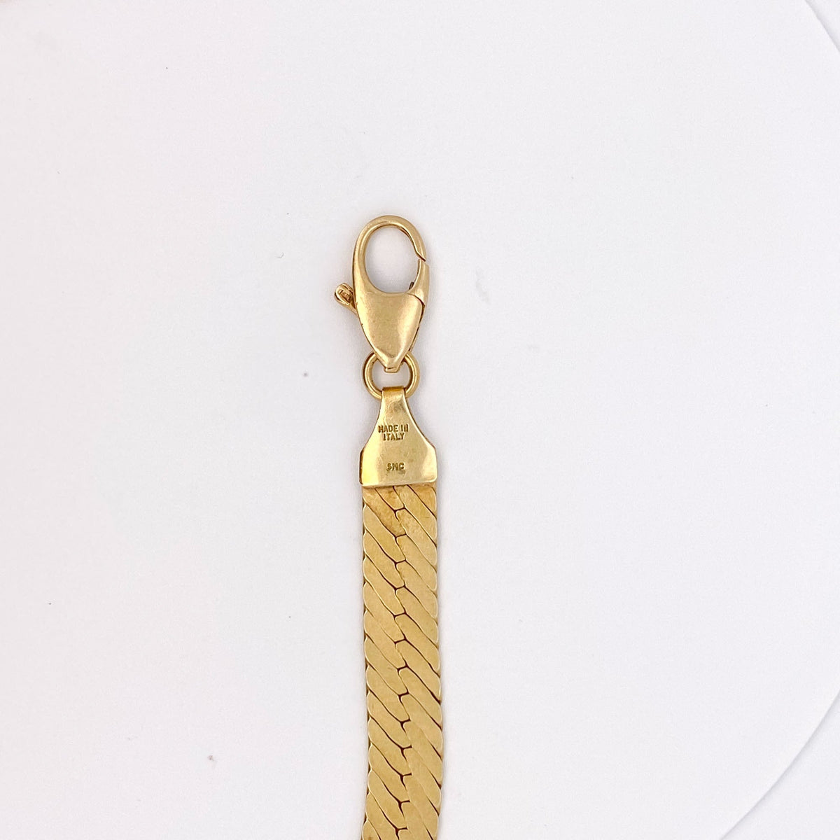 Heavy 14K Gold Fancy Herringbone Necklace Reversible Italy Jewelry 17.75" 27g V1190 Aurora Designer