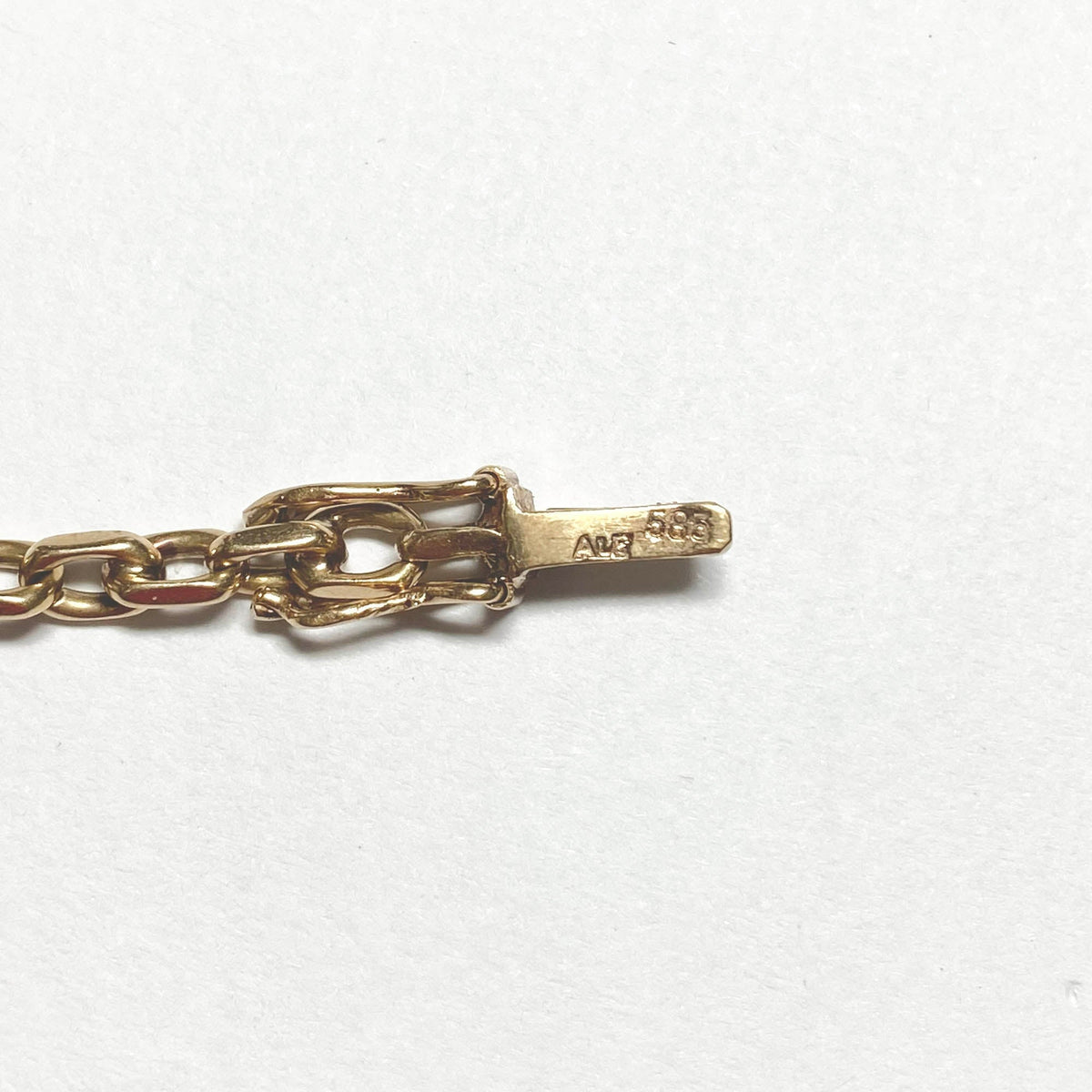 Solid 14K Gold Chunky Link Biker Chain Bracelet 8" Nice Box Clasp with Double Security Latch Heavy 9.68g V1196 Aurora Designer