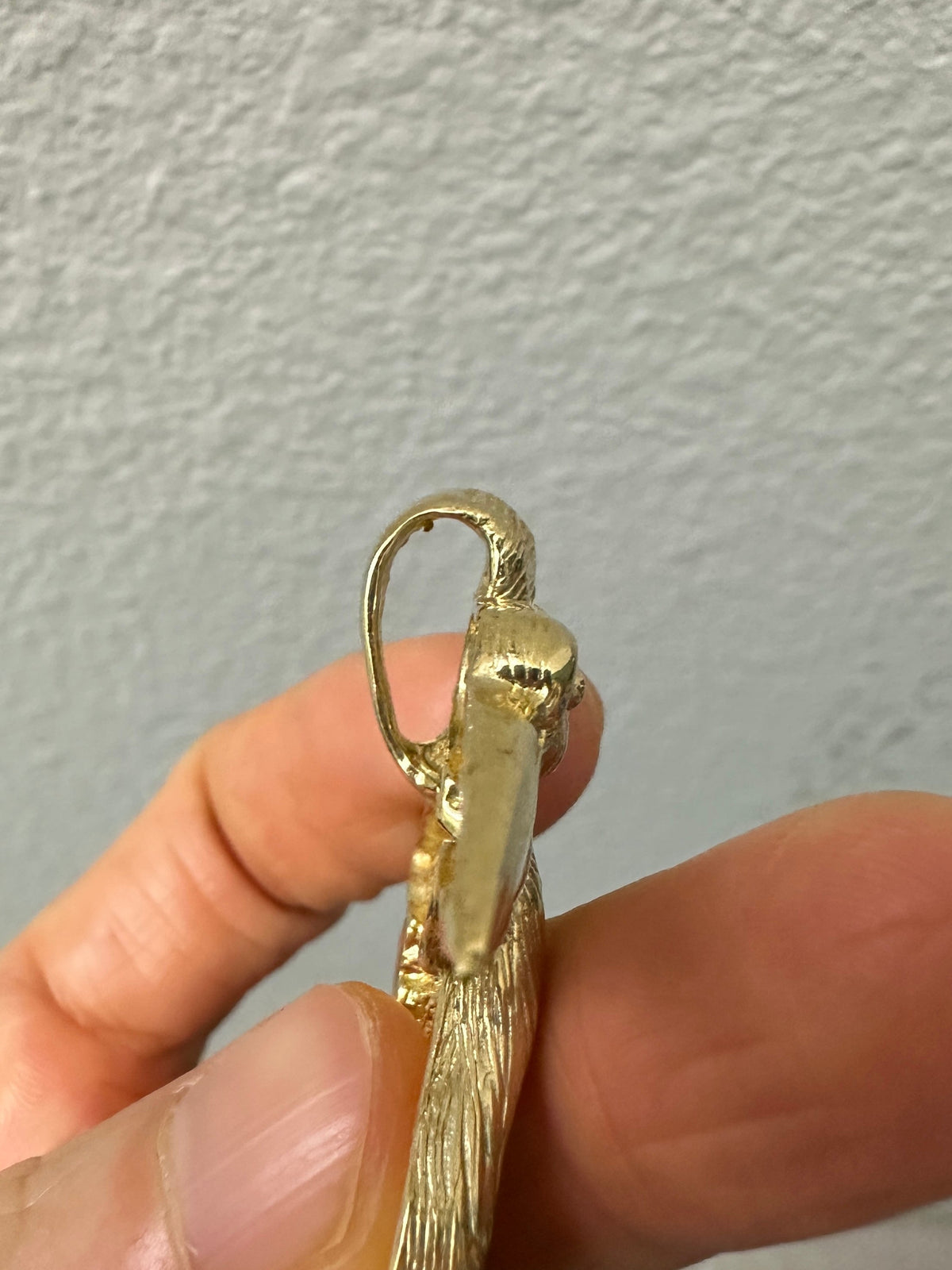 14K Gold Large Pelican Pendant Heavy 16g+ V1204 Aurora Designer