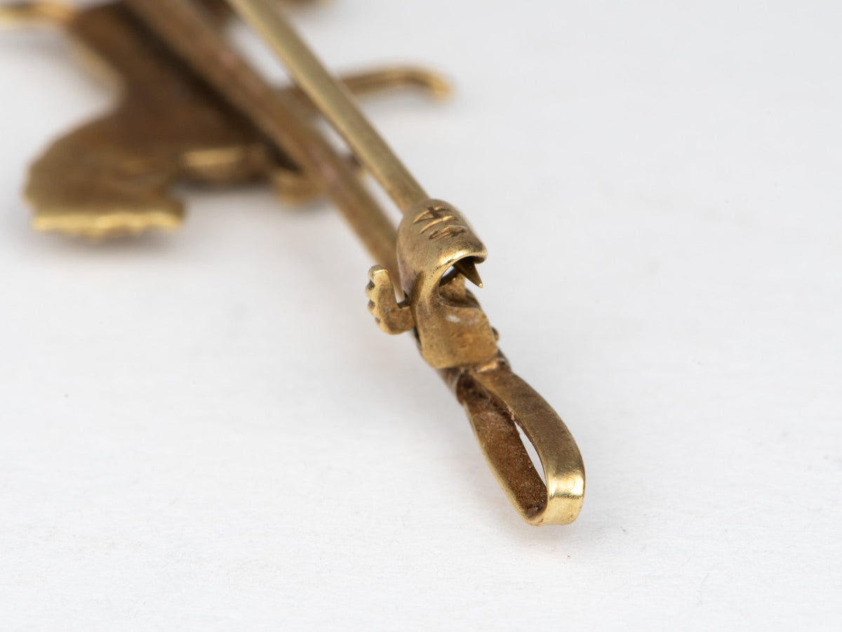 14K Gold Zodiac Sign Pisces Signet Ring Two Koi Fish Horoscope February March Birthday Gift V1233 Aurora Designer