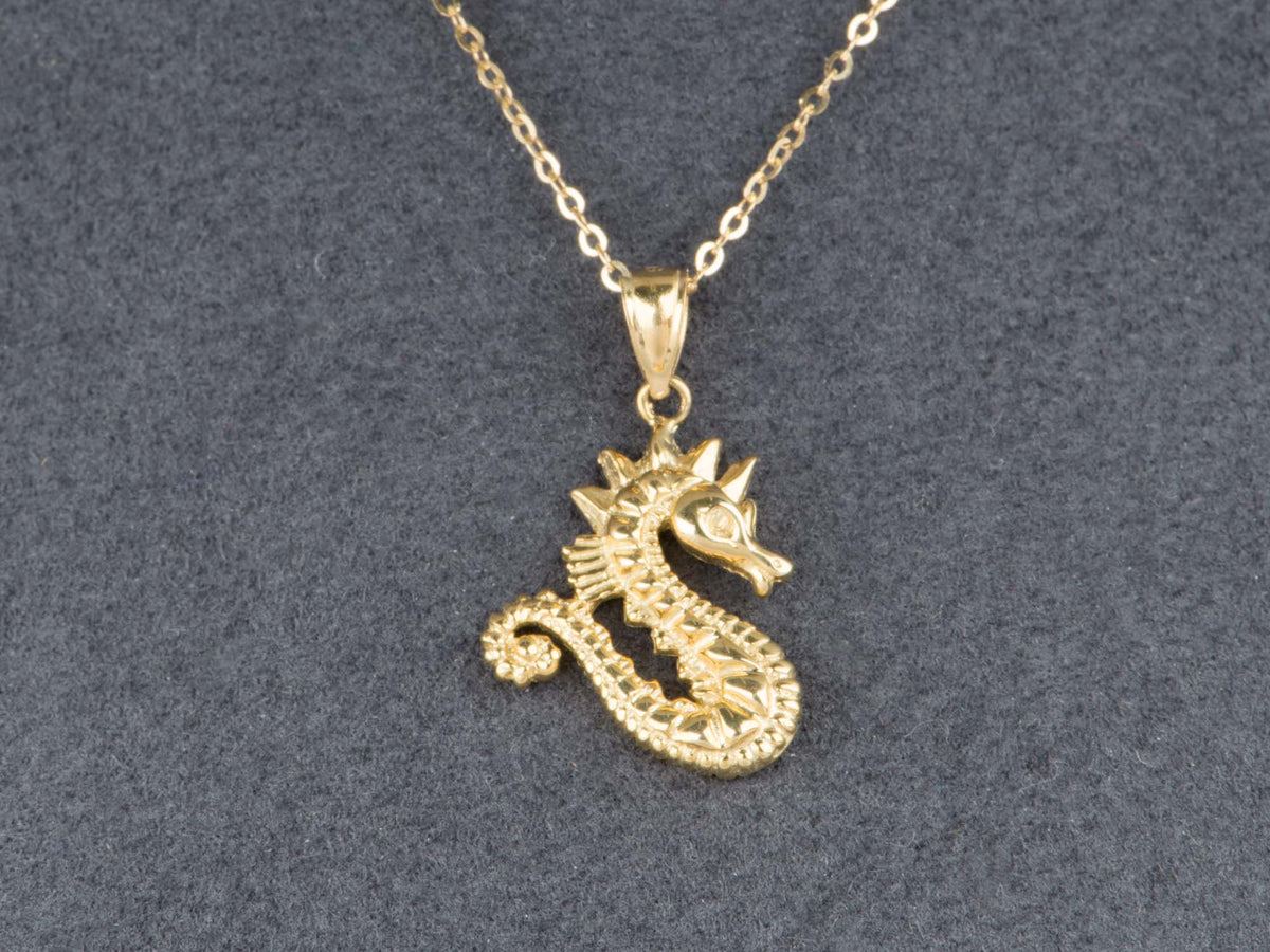14K Gold Vintage Dragon Pendant Charm V1248 Aurora Designer