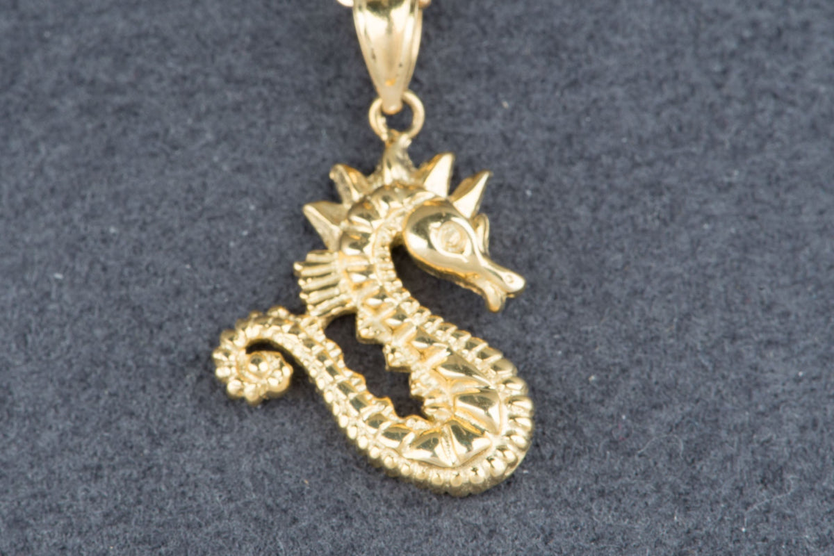 14K Gold Vintage Dragon Pendant Charm V1248 Aurora Designer
