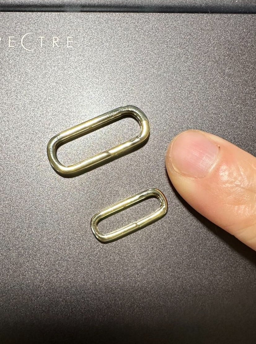 Push Gate Long Rectangle 18x7mm 14K Gold Pendant Holder Enhancer M4012M Aurora Designer