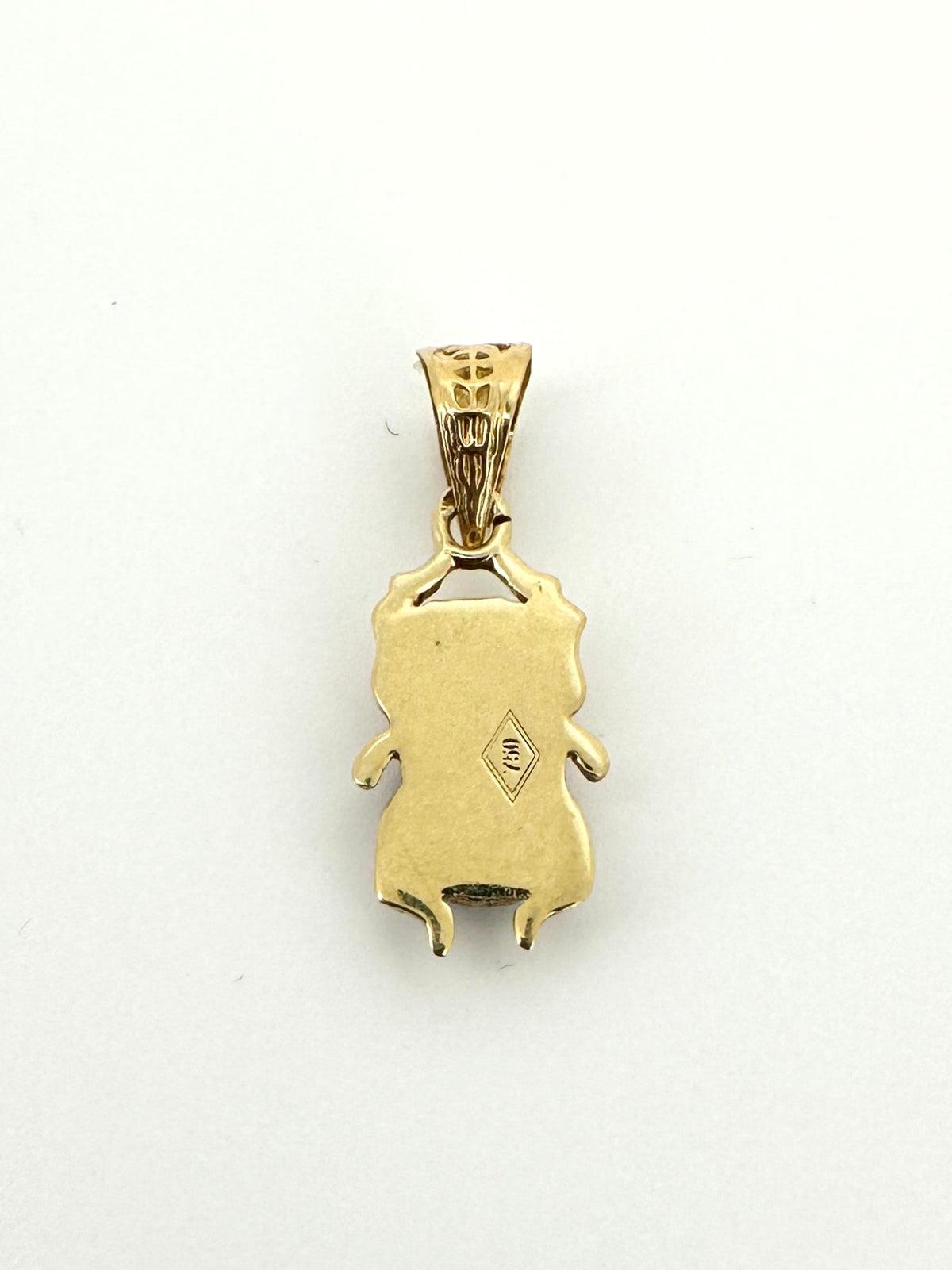 18K Gold Egyptian Scarab Pendant with Lapis and Coral Inlays R4657 Aurora Designer