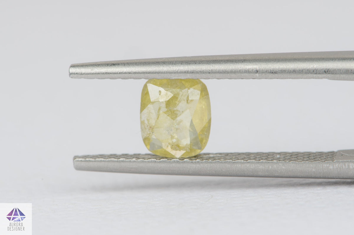 0.47ct Oval Shape Salt and Pepper Rosecut Diamond, 6.1*5.1*1.6mm SPS09
