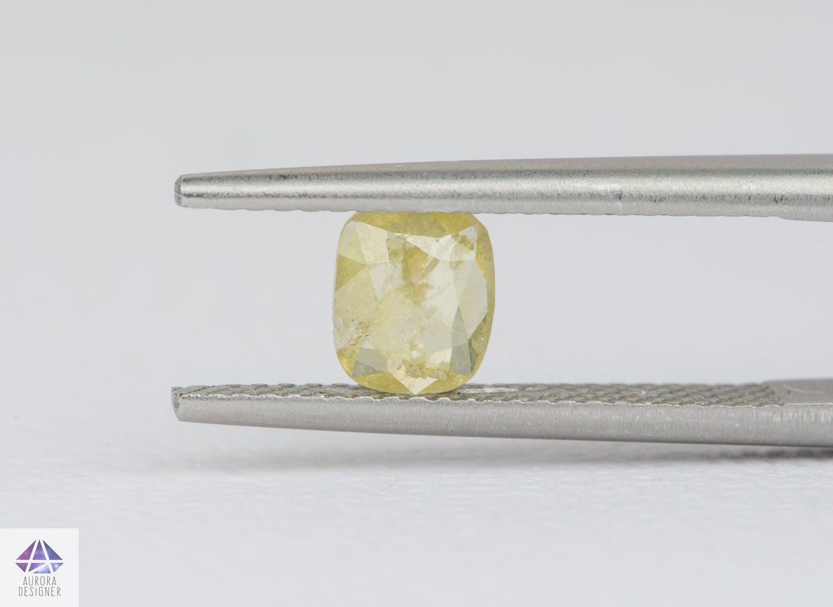 0.47ct Oval Shape Salt and Pepper Rosecut Diamond, 6.1*5.1*1.6mm SPS09