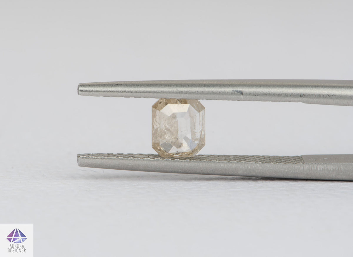 0.47ct Salt and Pepper Rosecut Diamond, 5.3*4.4*2.0mm SPS68