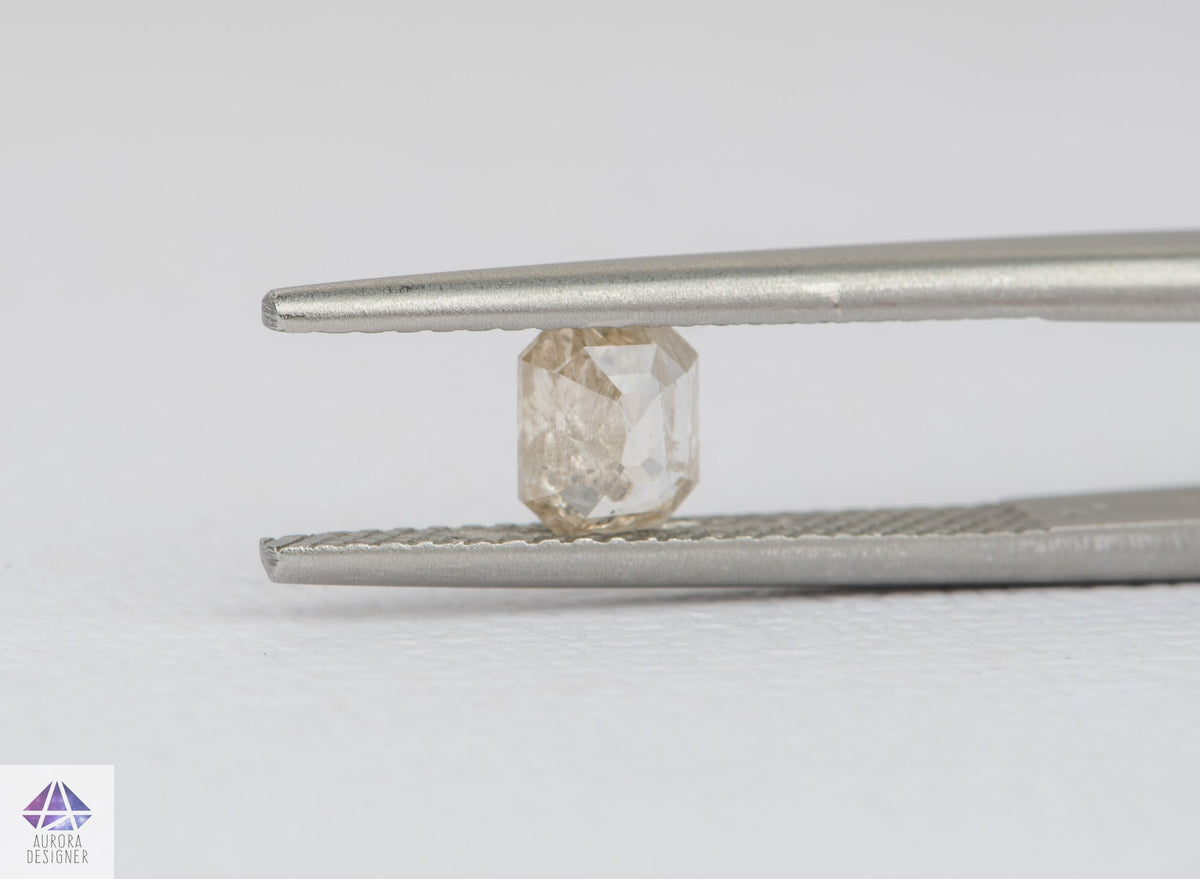 0.47ct Salt and Pepper Rosecut Diamond, 5.3*4.4*2.0mm SPS68