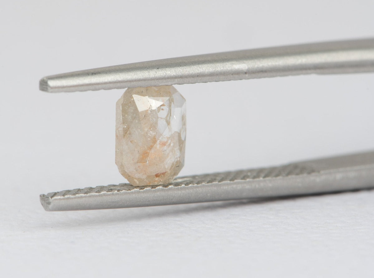 0.48ct Salt and Pepper Rosecut Diamond, 6.4*4.8*1.4mm SPS33