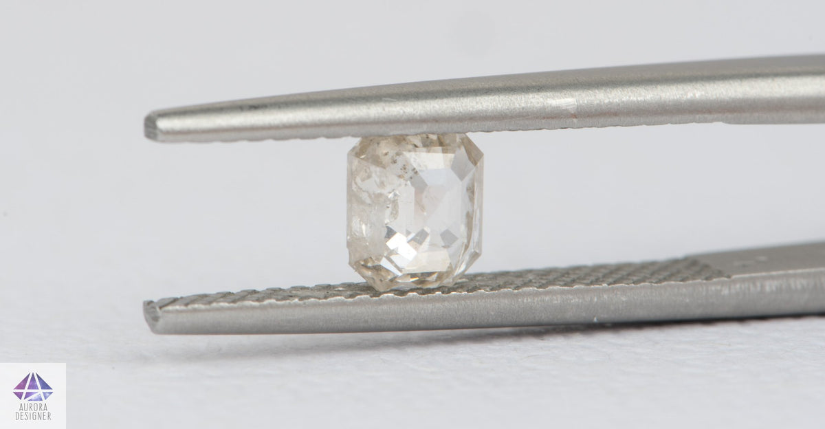 0.49ct Salt and Pepper Rosecut Diamond, 5.3*4.9*2.0mm SPS69