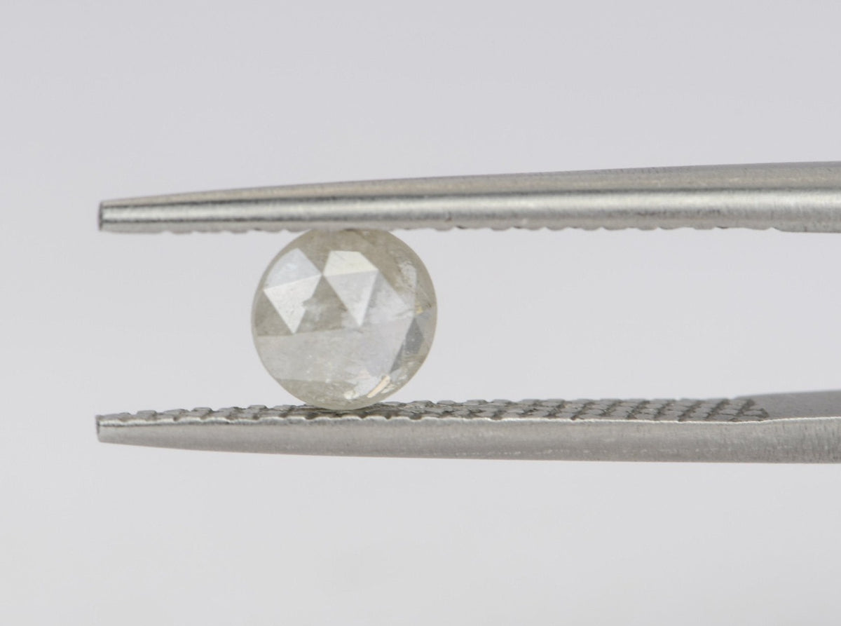 0.56ct Round Shape Salt and Pepper Rose Cut Diamond, 5.3*2.3mm SPR18