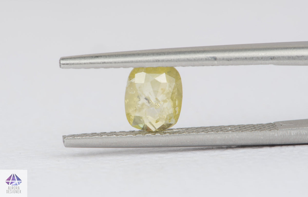 0.57ct Oval Shape Salt and Pepper Rosecut Diamond, 6.2*5.1*1.9mm SPS10