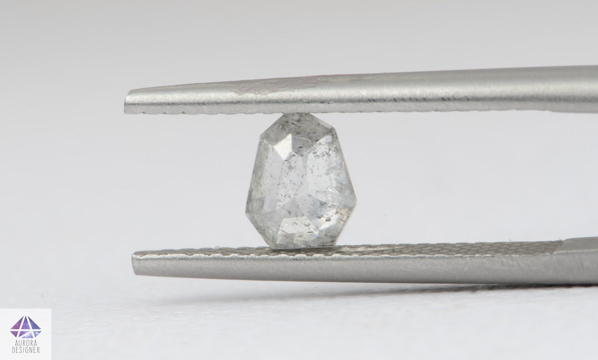 0.60ct Geometric Shape Salt and Pepper Diamond, 6.4*4.9*2.4mm SPG196